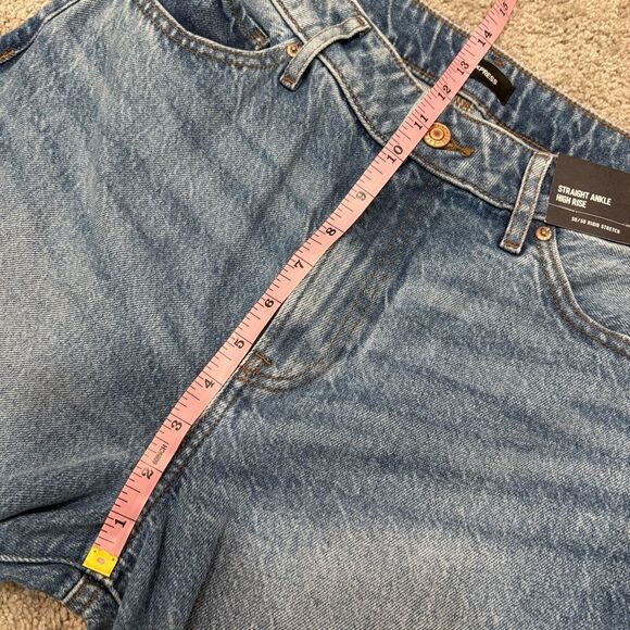 NWT Express Straight Ankle High Rise Jeans Size 8S (Short) - Picture 11 of 12